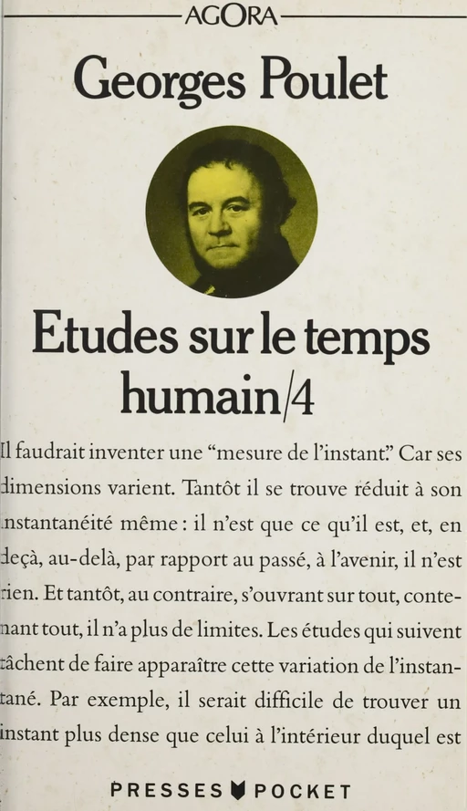 Études sur le temps humain (4) - Georges Poulet - Pocket (réédition numérique FeniXX)