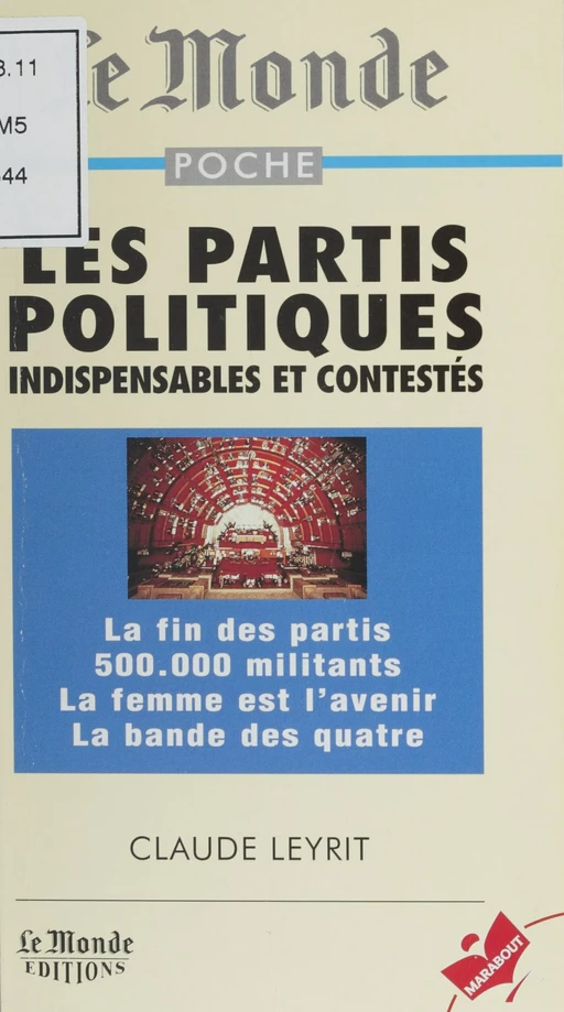 Les partis politiques - Claude Leyrit - Marabout (réédition numérique FeniXX)