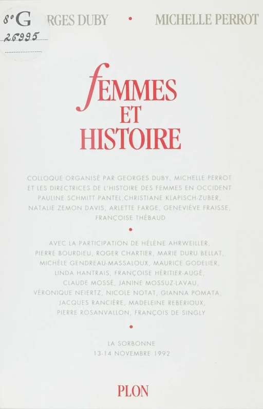 Femmes et histoire -  Collectif - Plon (réédition numérique FeniXX)