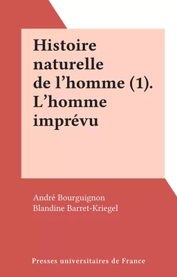 Histoire naturelle de l'homme (1)