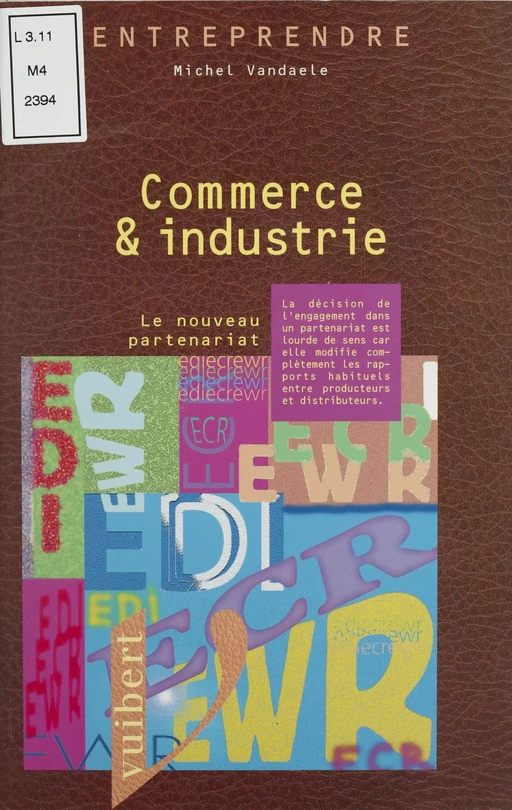 Commerce et industrie - Michel Vandaele - Vuibert (réédition numérique FeniXX)