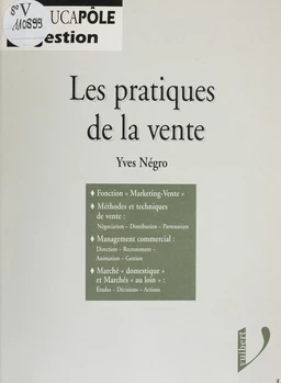 Les pratiques de la vente