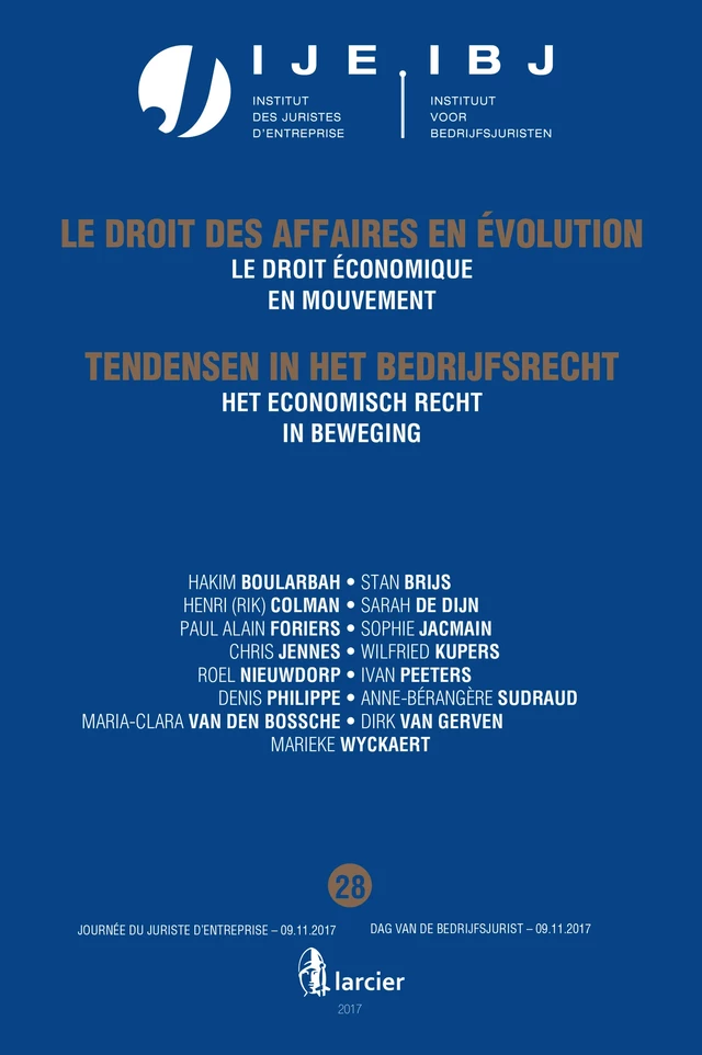 Het economisch recht in beweging / Le droit économique en mouvement -  - Uitgeverij Larcier