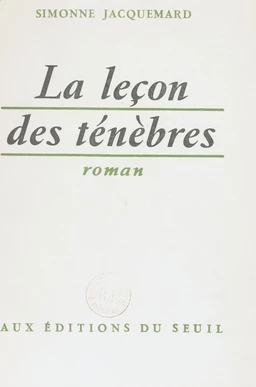 La leçon des ténèbres