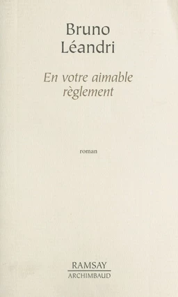 En votre aimable règlement