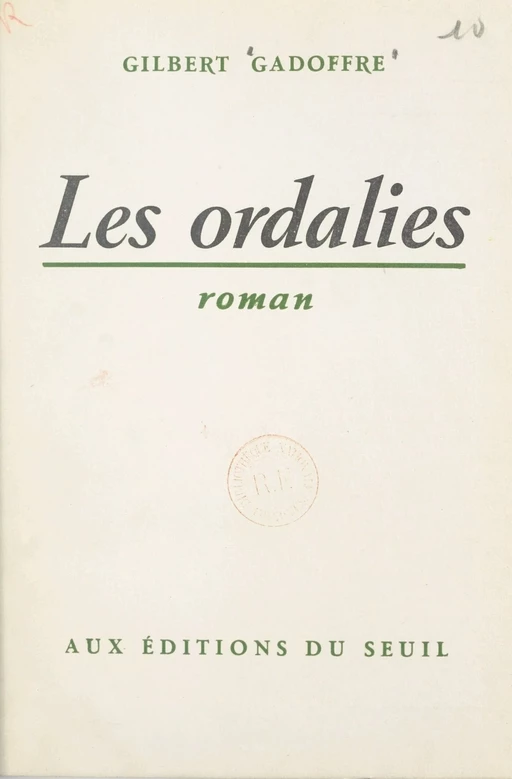 Les ordalies - Gilbert Gadoffre - Seuil (réédition numérique FeniXX)