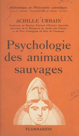 Psychologie des animaux sauvages