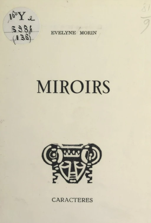 Miroirs - Évelyne Morin - Caractères (réédition numérique FeniXX)