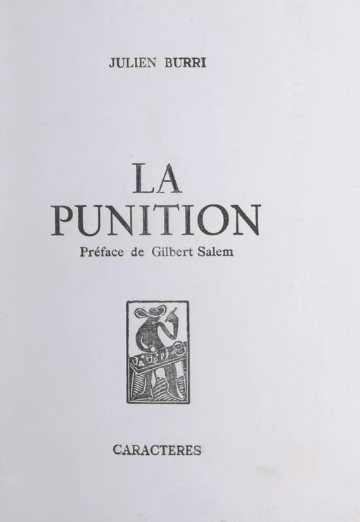 La punition - Julien Burri - Caractères (réédition numérique FeniXX)