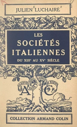 Les sociétés italiennes du XIIIe au XVe siècle