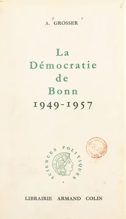 La démocratie de Bonn : 1949-1957