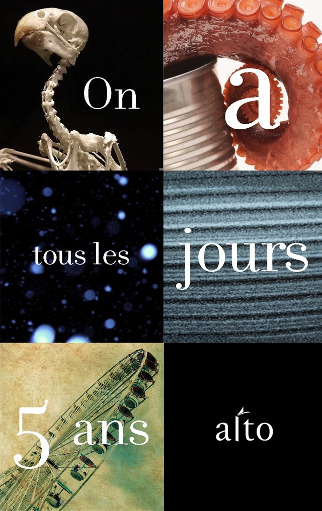 On a tous les jours 5 ans - Martine Desjardins, Nicolas Dickner, Christine Eddie, Max Férandon, Serge Lamothe - Alto