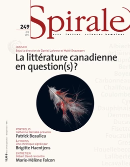 Spirale. No. 249, Été 2014