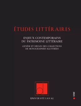 Études littéraires, vol. 50.1, printemps 2021