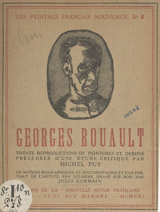 Georges Rouault - Michel Puy - Gallimard (réédition numérique FeniXX)