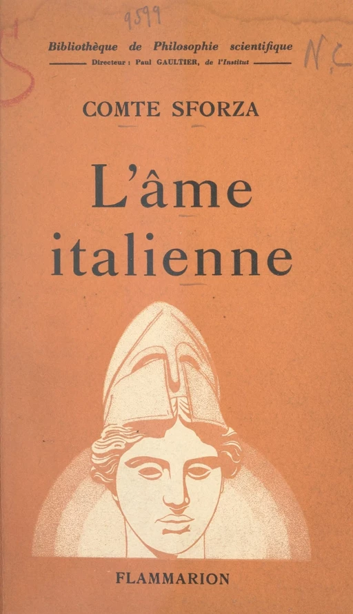 L'âme italienne - Carlo Sforza - Flammarion (réédition numérique FeniXX)