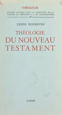 Théologie du Nouveau Testament