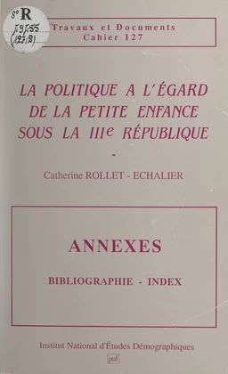 La politique à l'égard de la petite enfance sous la IIIe République