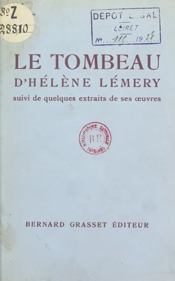 Le Tombeau, d'Hélène Lémery