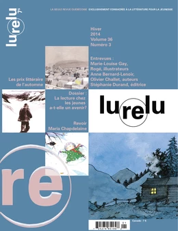 Lurelu. Vol. 36 No. 3, Hiver 2014