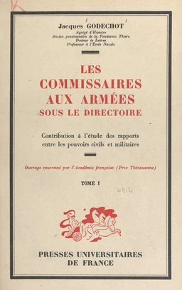 Les commissaires aux armées sous le Directoire (1)