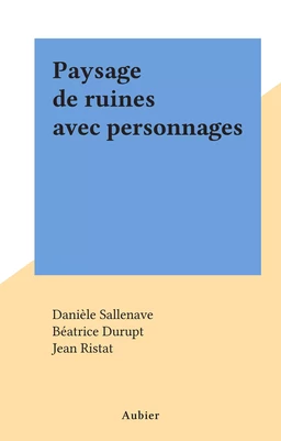 Paysage de ruines avec personnages