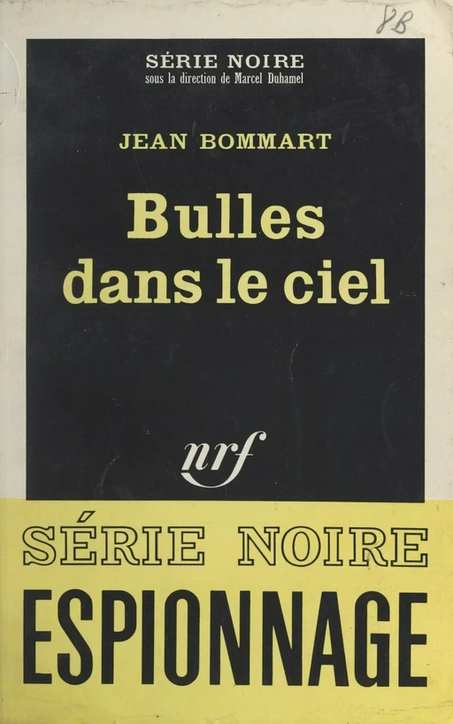 Bulles dans le ciel - Jean Bommart - Gallimard (réédition numérique FeniXX)