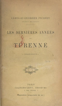 Les dernières années de Turenne