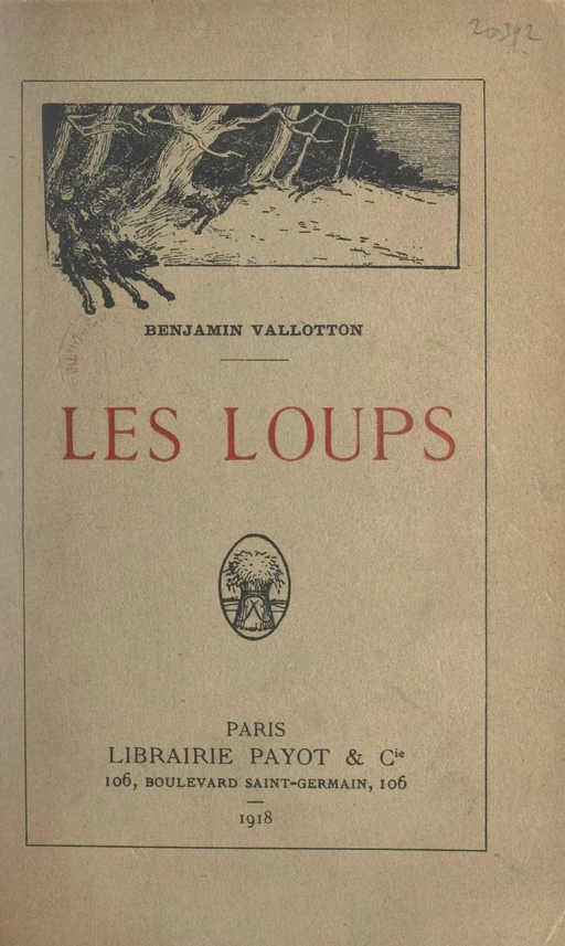 Les loups - Benjamin Vallotton - Payot & Rivages (réédition numérique FeniXX)