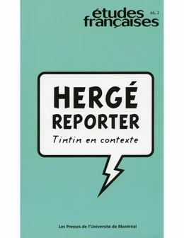 Études françaises. Volume 46, numéro 2, 2010