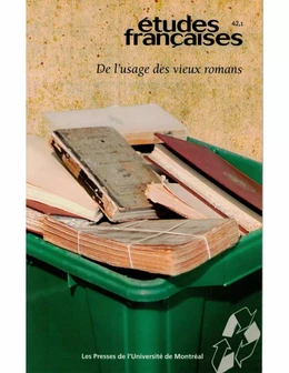 Études françaises. Volume 42, numéro 1, 2006