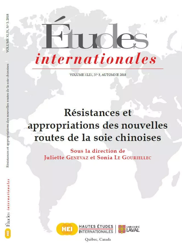 Études internationales. Vol. 49 No. 3, Automne 2018 - Juliette Genevaz, Julien Vercueil, Delphine Allès, Eric Frécon, Sonia Le Gouriellec, Mélissa Levaillant, Marianne Péron-Doise, Chantal Lavallée, Frédéric Mérand, Massimiliano Mulone, Samuel Tanner, Giulia Raimondo, Erik Burgos, Jérôme Montes, Pierre Baudry, Grégoire Gayard, Sylvain Maechler, Marietou Niang, André Dumoulin, Anne-Gabrielle Ducharme, Steve Tiwa Fomekong, Thomas Gidney, Louis-Philippe Duhaime - Institut québécois des hautes études internationales