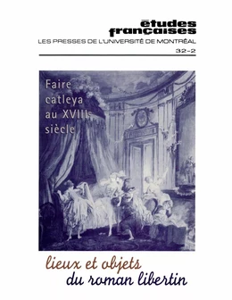 Études françaises. Volume 32, numéro 2, automne 1996