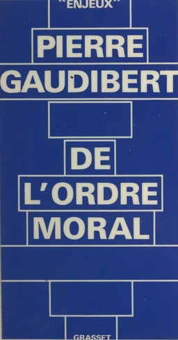 De l'ordre moral