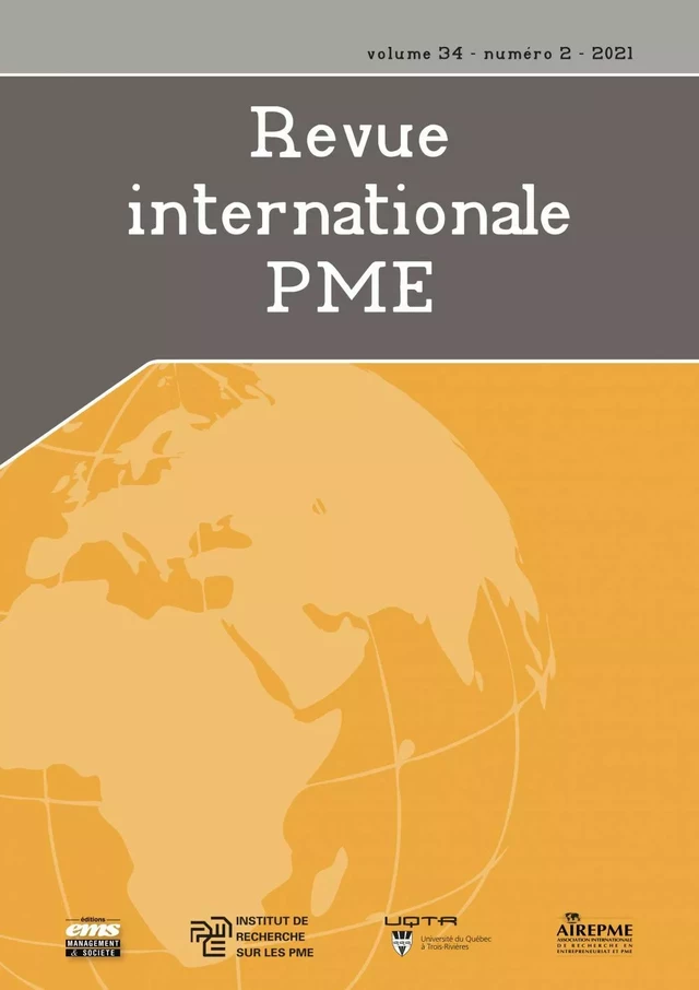 Volume 34 numéro 2 - Frank Janssen, Maripier Tremblay, Josée St-Pierre, Adnane Maâlaoui, Florence Guiliani, Luis Cisneros, Tania Saba, Gaëlle Cachat-Rosset, Luc Foleu C., Crispin A. Enagogo, Jean Pierre D. Menguele, Ghislain Evoua Obam, Olivier Torrès, Alexandre Benzari, Abdelaziz Swalhi, Roy Thurik, Étienne St-Jean - Editions EMS – In Quarto SARL - Revue internationale P.M.E.