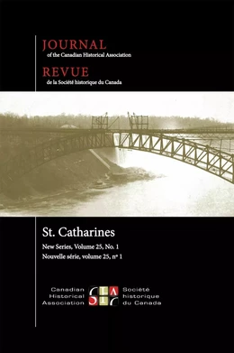 Journal of the Canadian Historical Association. Vol. 25 No. 1,  2014