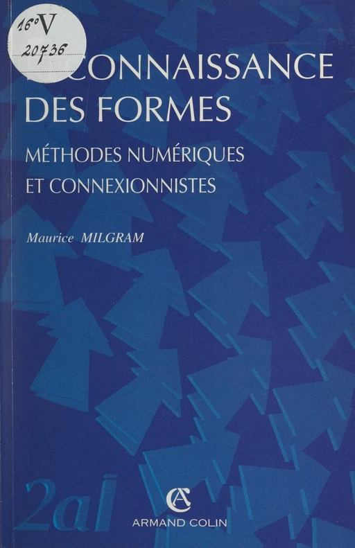 Reconnaissance des formes - Maurice Milgram - (Armand Colin) réédition numérique FeniXX