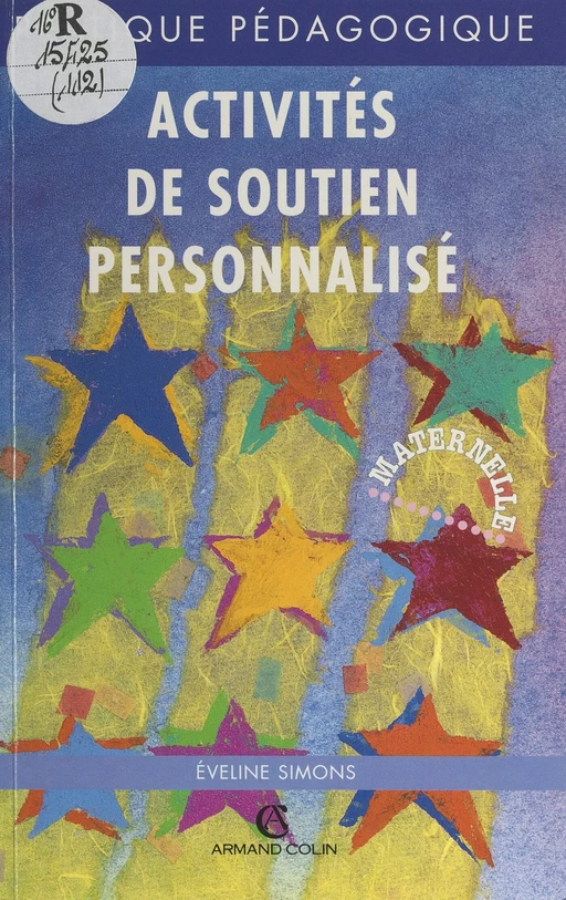 Activité de soutien personnalisé - Eveline Simons - (Armand Colin) réédition numérique FeniXX