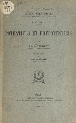 Potentiels et prépotentiels