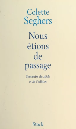 Nous étions de passage