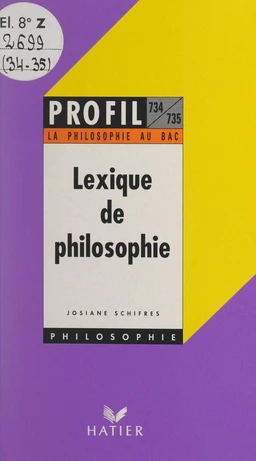 Lexique de philosophie