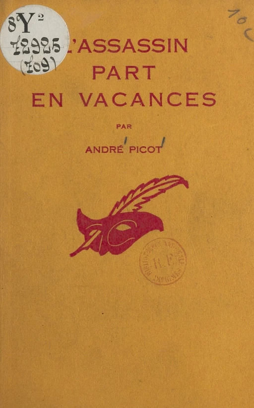 L'assassin part en vacances - André Picot - (Éditions Du Masque) réédition numérique FeniXX