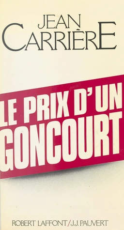 Le prix d'un Goncourt