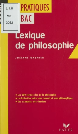 Lexique de philosophie