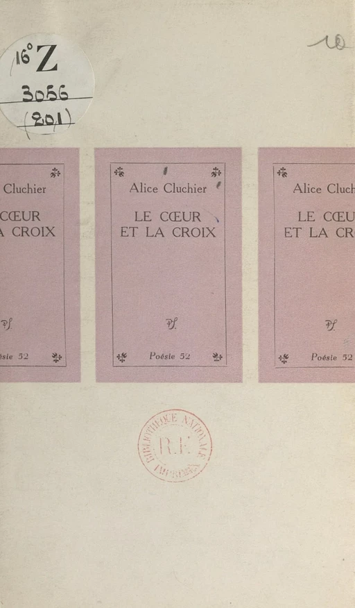 Le cœur et la croix - Alice Cluchier - (Seghers) réédition numérique FeniXX