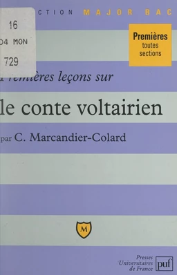 Premières leçons sur le conte voltairien