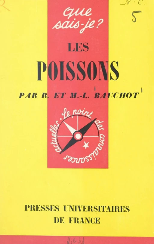 Les poissons - Marie-Louise Bauchot, Roland Bauchot - (Presses universitaires de France) réédition numérique FeniXX