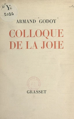 Colloque de la joie