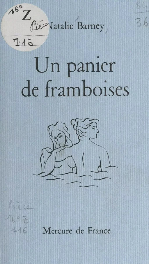 Un panier de framboises - Natalie Clifford Barney - (Mercure de France) réédition numérique FeniXX