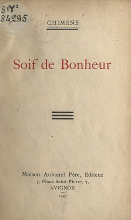 Soif de bonheur